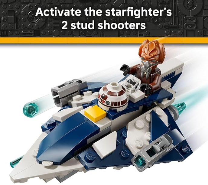 LEGO Star Wars Plo Koon’s Jedi Starfighter Microfighter Kids Toy - Building Toy for Pretend Play