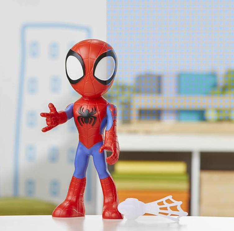Marvel Spidey and His Amazing Friends Supersized Spidey 9-inch Action Figure, Preschool Super Hero Toy for Kids Ages 3 and Up