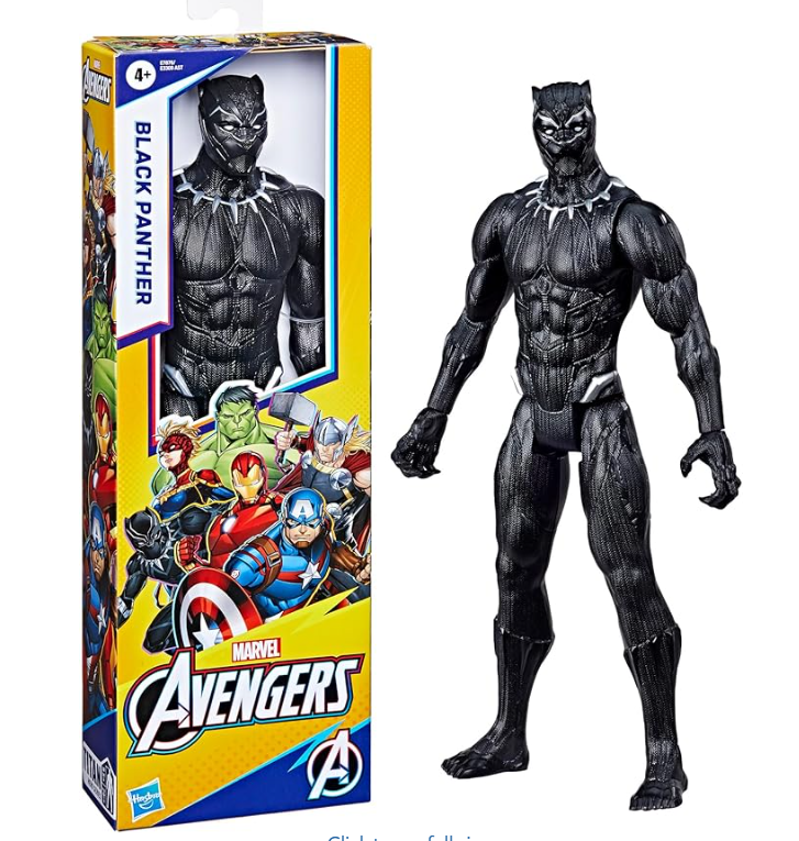 Marvel Avengers Titan Hero Series Collectible 12-Inch Black Panther Action Figure, Toy for Ages 4 and Up