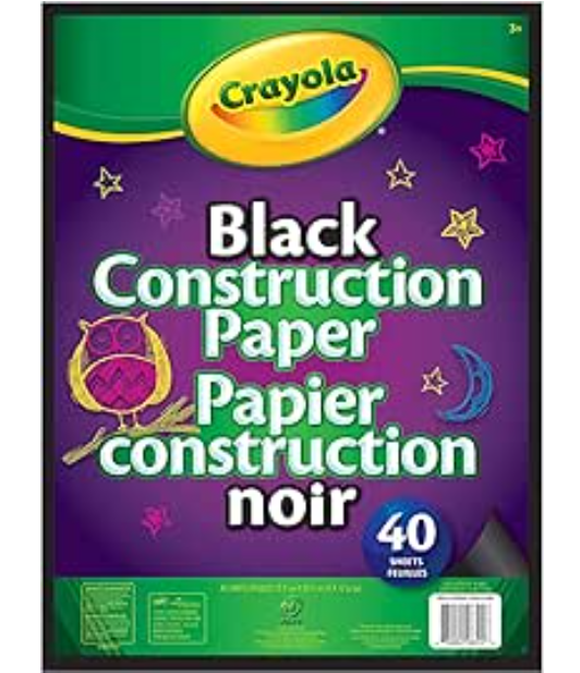 Crayola Canada Black Construction Paper, Gifting
