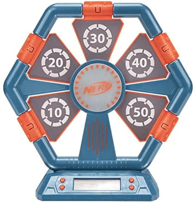 Nerf Digital Flip Target, Dynamic Digital Target - Flips Sides When Hit – Solo or Multiplayer Game Fun
