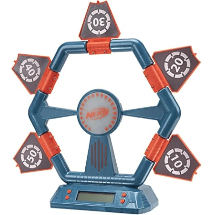 Nerf Digital Flip Target, Dynamic Digital Target - Flips Sides When Hit – Solo or Multiplayer Game Fun